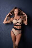 CHANTALLE TOP AND DREAM NUDE SHORTS SET