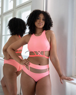 SET – CORAL DAZZLE-TOP UND SHORTS