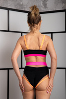 SET – MOHITO-TOP UND DREAM-SHORTS, SCHWARZ MIT NEON-FINISH