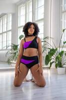 SET – TOP UND SHORTS SHADOW PLAY, MY FAV SHORTS  VIOLETT