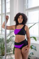 SET – TOP UND SHORTS SHADOW PLAY, MY FAV SHORTS  VIOLETT