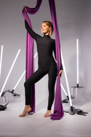 AERIAL SILKS UNITARD NOIR – for silks and hoop