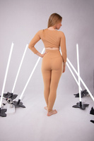 LEGGINSY Z WYSOKIM STANEM - NUDE