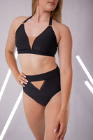 SZORTY TRIANGLE Z SIATKĄ NUDE