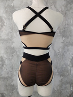 SET - TOP AND SHORTS GLORY WITH BLACK FINISH