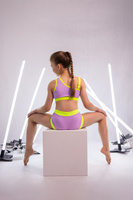 KOMPLET FIOLET PONY - TOP LUCKY SZORTY LOOPIE