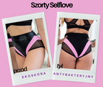 TOP SELFLOVE SCHWARZ MIT BABYPINK-EINSATZ