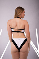 TOP HONEY WHITE 3D WITH NUDE AND BLACK TRIM