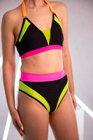 TOP "HONEY" SCHWARZ MIT NEONGELBEM FINISH