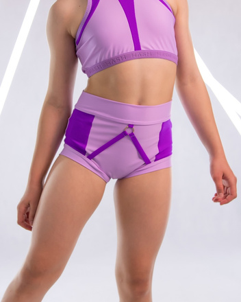 CHANTALLE KIDS SHORTS PURPLE PONY