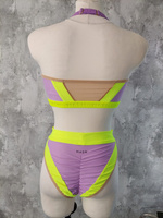 ALISS SHORTS PURPLE PONY WITH NEON FINISH