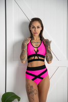 TOP AVE NEON PINK with black trim