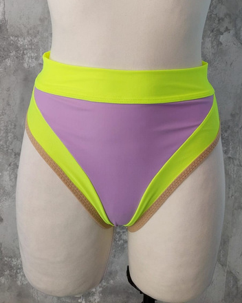 ALISS SHORTS PURPLE PONY WITH NEON FINISH