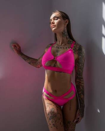 SET - MOHITO TOP AND KIM SHORTS PINK NEON