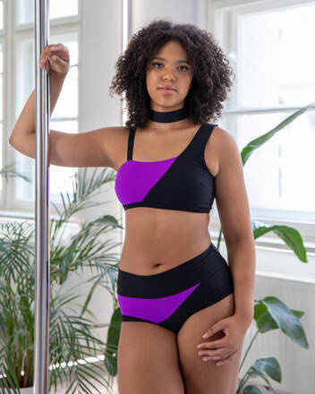 SET - TOP AND SHORTS SHADOW PLAY PURPLE