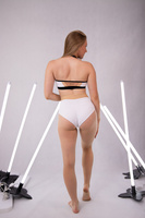 ZESTAW HONEY TOP I SZORTY RAKISH BIAŁY 3D Z NUDE I CZARNYM WYKOŃCZENIEM