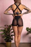 BLACK SET BRAVE SHORTS + MESH SHORTS