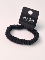 SILK HAIR BAND BLACK - SMALL