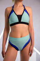 SET - TOP HONEY AND SHORTS ALISS MINT WITH BLACK FINISH