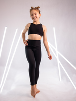 SCHWARZE AERIAL-LEGGINGS FÜR KINDER