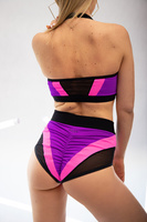 SELFOVE SHORTS PURPLE 3D WITH PINK AND BLACK FINISH