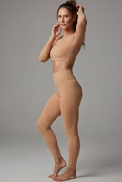 LEGGINSY Z WYSOKIM STANEM - NUDE