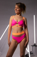 DREAM SHORTS PINK NEON WITH ORANGE FINISH