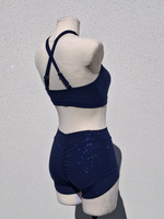 SHORTS ENTSPRICHT DEN IPSF- UND POSA-VORSCHRIFTEN - MARINEBLAUER GLITZER