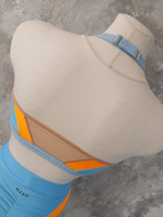 TOP HONEY BABY BLUE MIT ORANGE-FINISH