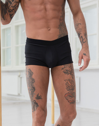 MEN BLACK BOXERS