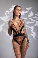 BODYSUIT ALISS LEOPARD - BADEANZUG