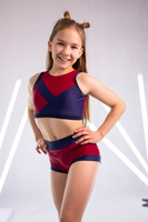 TOP ALISSA GRANATOWO BORDOWY