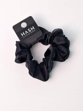 SILK HAIR BAND BLACK - BIG