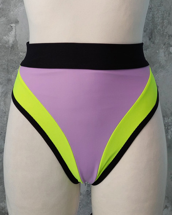 ALISS SHORTS LILA PONY MIT NEONSCHWARZEM FINISH