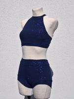 SHORTS ENTSPRICHT DEN IPSF- UND POSA-VORSCHRIFTEN - MARINEBLAUER GLITZER