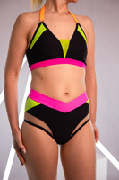 TOP "HONEY" BLACK WITH NEON YELLOW FINISH