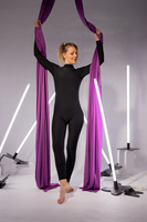 AERIAL SILKS UNITARD NOIR – for silks and hoop