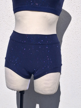 SPODENKI ZGODNE Z REGULAMINEM IPSF i POSA - GRANATOWY GLITTER