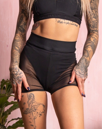 BLACK SET BRAVE SHORTS + MESH SHORTS