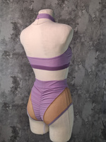 GLOW PURPLE PONY SHORTS WITH CRYSTAL DECORATION