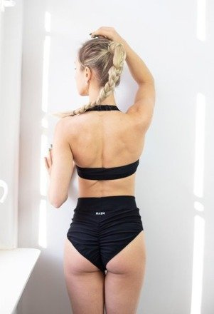 VIRGIN HIGH CUT schwarze SHORTS