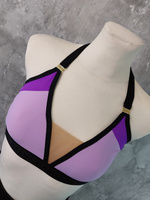 SET - TOP HONEY UND SHORTS CHANTALLE LILA PONY  MIT SCHWARZEM FINISH