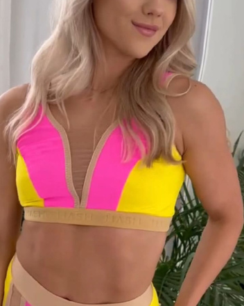 TOP BELLA PINK-YELLOW