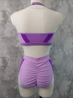 SET - TOP HONEY AND SHORTS CHANTALLE PURPLE PONY 