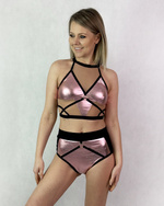 CHANTALLE ROSE GOLD SHORTS - Valentine's Day Collection