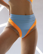 SELFLOVE BABY BLUE SHORTS WITH ORANGE INSERT